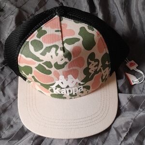 Kappa Camo Hat - Green, Pink, and Black